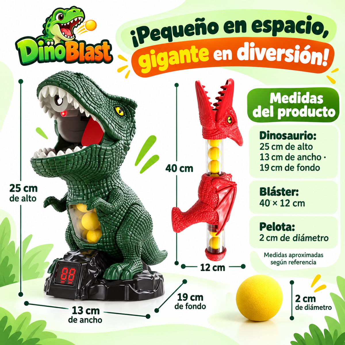 T-Rex Attack™ – Juego de Tiro al Blanco